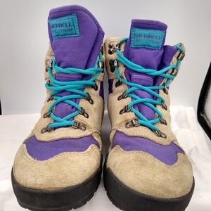 Merrell Wmns 7.5 Spectrum Leather Air Cushion Hightop Hiking Boots*M009*